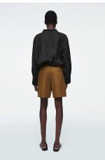 Linen Shorts Brown - Image 2