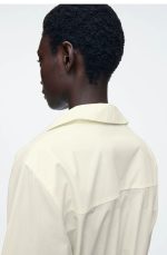 Drawstring Shirt Cream - Image 3