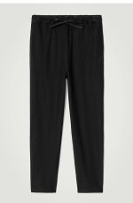 Knitted Drawstring Pants Black - Image 3