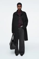 Knitted Round-Neck Pullover Red