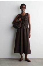 Cotton Jumpsuit Brown