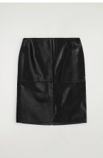 Leather Skirt Black - Image 4