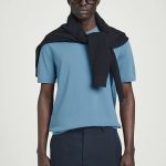 Cotton Round-Neck T-Shirt Blue