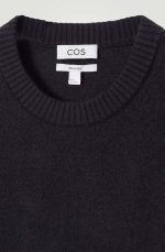 Wool Round-Neck Pullover Black - Image 5