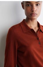 Standard Polo-collar Merino Wool Knitwear - Image 3