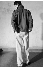 Casual Straight Mid-waist Denim