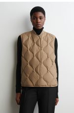 Quilted Vest Beige