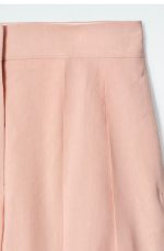 Linen Pleated Pants Pink - Image 4