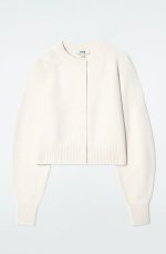 Wool Round-Neck Cardigan White - Image 4