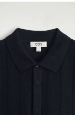 Casual Linen Blend Knitted Navy Blue - Image 5