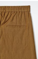Linen Shorts Brown - Image 4