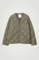 Quilted Jacket Khaki - Image 4