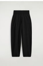 Wool Barrel Pants Black - Image 4