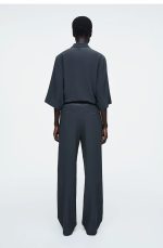 Straight Trousers Navy - Image 2
