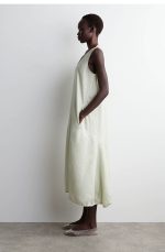 Linen Dress Green - Image 2