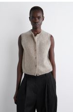 Cashmere Round-Neck Vest
