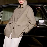 Cotton Collared Jacket Beige