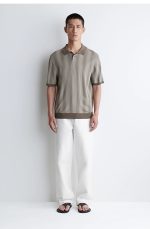 Knitted Polo Brown - Image 2