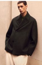 Double-Breasted Coat Brown - Image 2