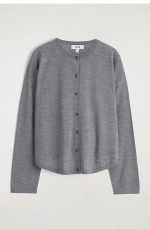 Merino Cardigan Gray - Image 4
