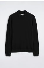 Wool Turtleneck Pullover Black - Image 4