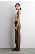 Standard Barrel Mid-waist Denim Brown