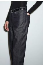 Denim Wide-Leg Pants Blue - Image 3