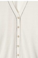 Wool V-Neck Cardigan - Image 5