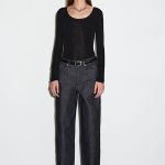 Denim Wide-Leg Pants Blue