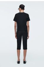 Cotton Slim Pants Black - Image 2