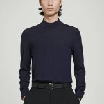 Wool Turtleneck Pullover Navy