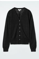 Wool V-Neck Cardigan - Image 3
