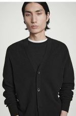 Knitted Cardigan Black - Image 2