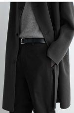 Cotton Straight Pants Black - Image 3