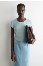 Round-Neck T-Shirt Blue