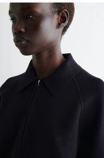 Knitted Jacket Navy - Image 3