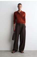 Standard Polo-collar Merino Wool Knitwear - Image 2