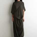 Silk Oversized Top Brown