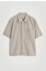 Knitted Shirt Beige - Image 3