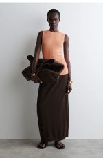 Knitted Slim Vest Orange