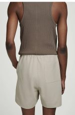 Knitted Shorts Beige - Image 3
