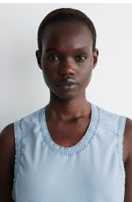 Cotton Pleated Vest - Image 3