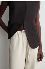 Denim Drawstring Pants - Image 3