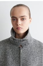 Tweed Mock-Neck Jacket - Image 3