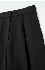 Wide-Leg Trousers Black - Image 4