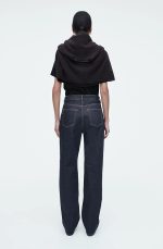 Denim Straight Pants Blue - Image 3