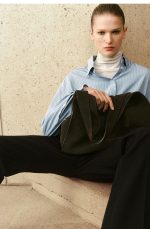 Wool Slim Trousers Black - Image 2