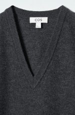 Wool Oversized Vest Black - Image 5