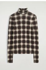 Merino Turtleneck Top Brown - Image 4