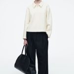 Standard Zipper Brushed Blend Knitted